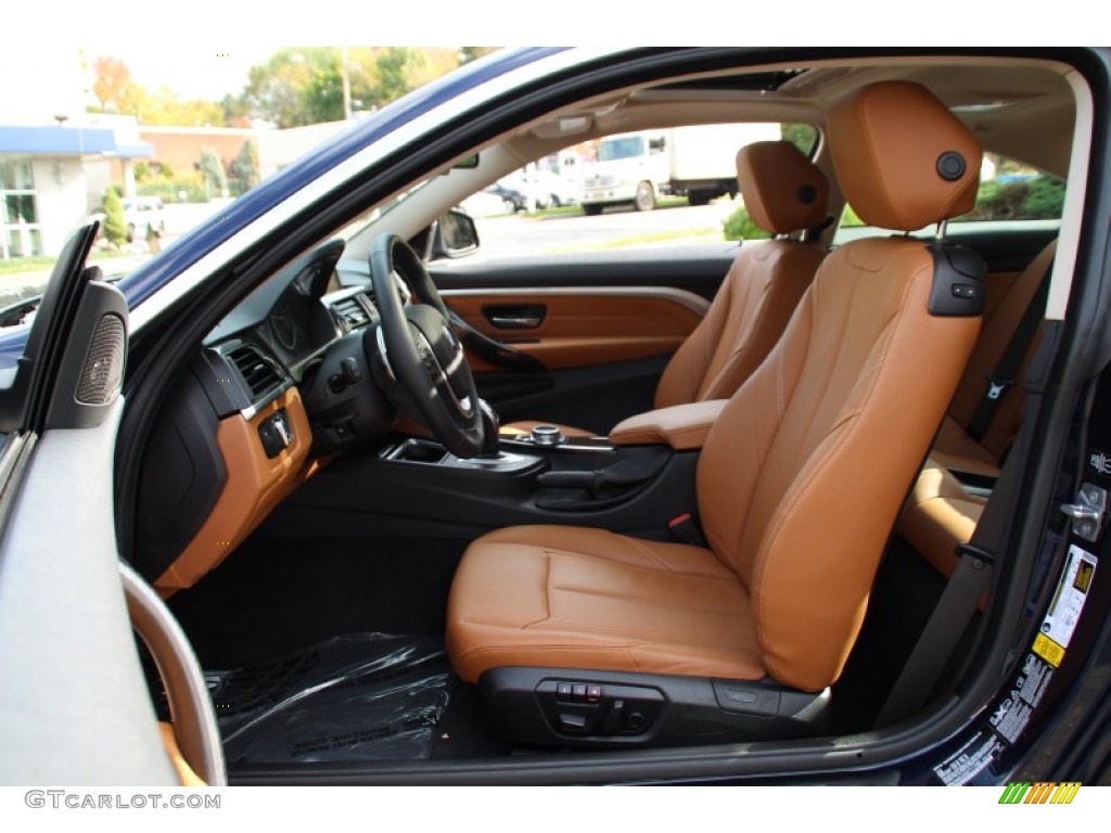 2014 4 Series 428i xDrive Coupe - Imperial Blue Metallic / Saddle Brown photo #12
