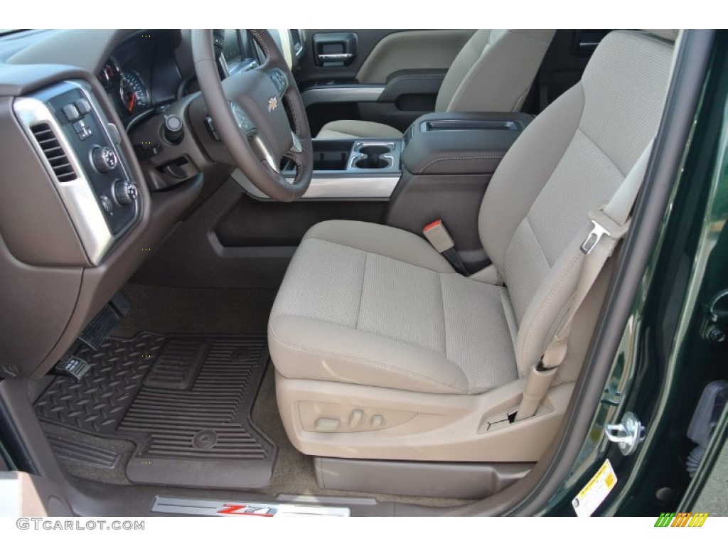 2015 Silverado 1500 LT Z71 Double Cab 4x4 - Rainforest Green Metallic / Cocoa/Dune photo #8