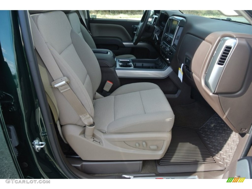 2015 Silverado 1500 LT Z71 Double Cab 4x4 - Rainforest Green Metallic / Cocoa/Dune photo #17