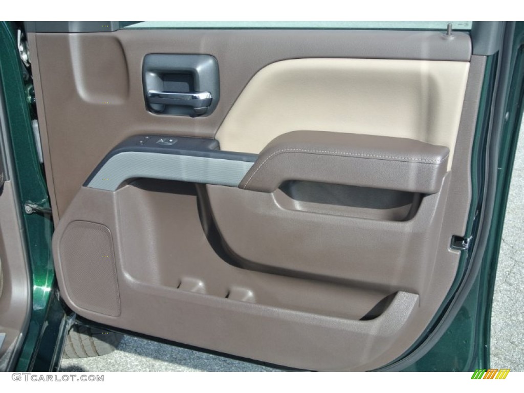 2015 Silverado 1500 LT Z71 Double Cab 4x4 - Rainforest Green Metallic / Cocoa/Dune photo #18