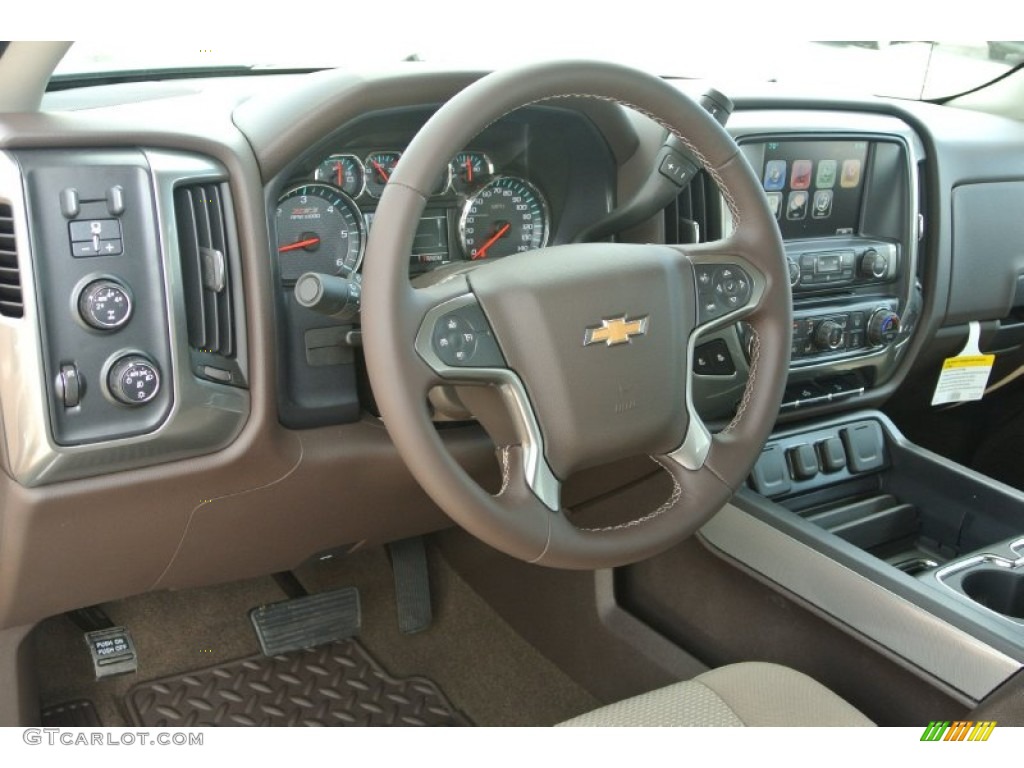 2015 Silverado 1500 LT Z71 Double Cab 4x4 - Rainforest Green Metallic / Cocoa/Dune photo #21