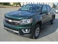 2015 Rainforest Green Metallic Chevrolet Colorado Z71 Crew Cab 4WD  photo #2