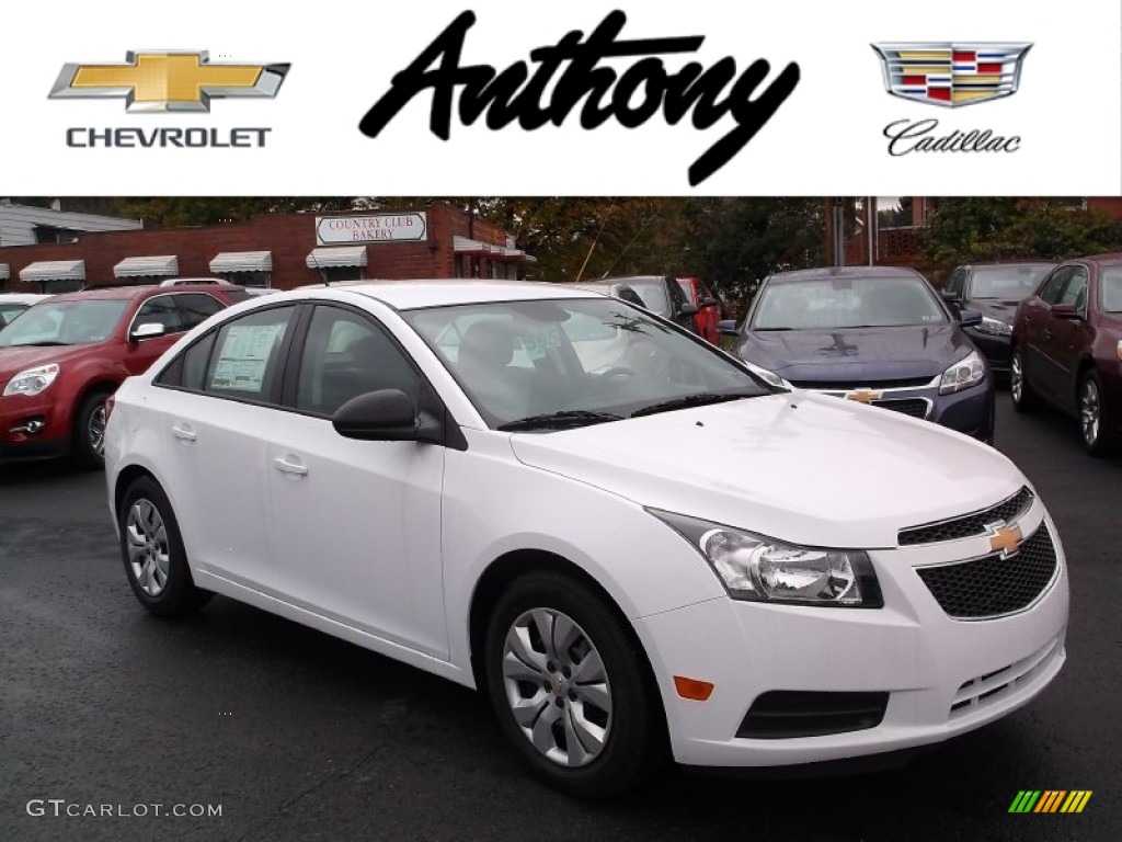 2014 Cruze LS - Summit White / Jet Black/Medium Titanium photo #1