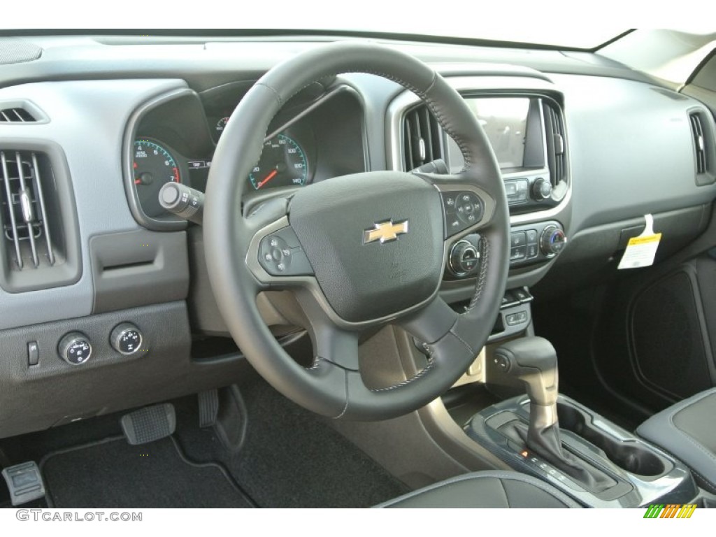 2015 Chevrolet Colorado Z71 Crew Cab 4WD Jet Black Dashboard Photo #98405017