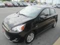 2015 Mystic Black Mitsubishi Mirage ES  photo #3