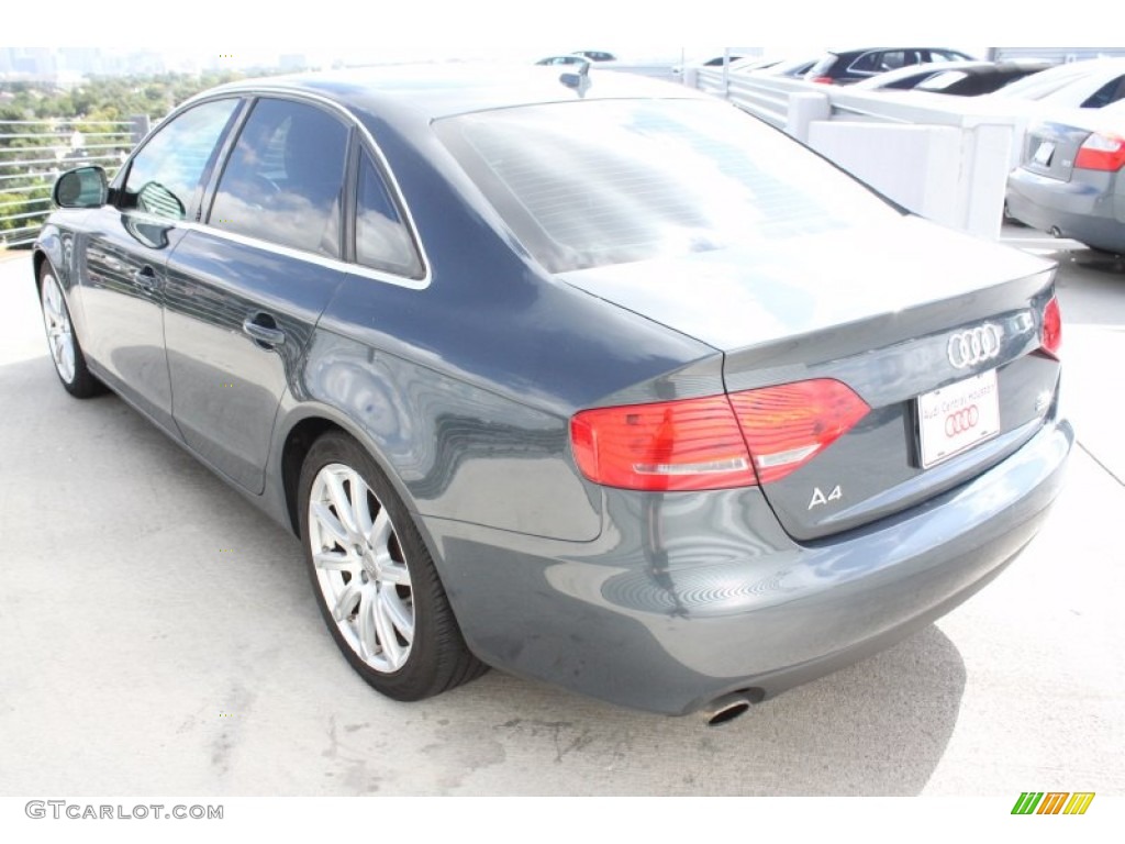 2009 A4 3.2 quattro Sedan - Meteor Grey Pearl Effect / Light Grey photo #5