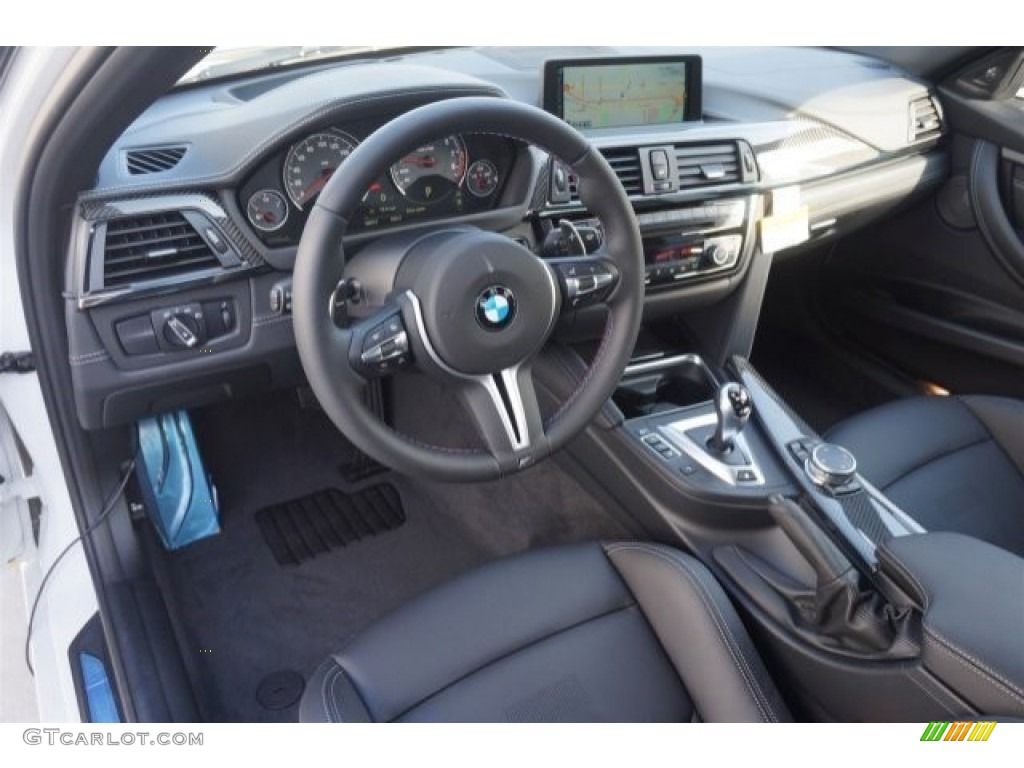 Black Interior 2015 BMW M3 Sedan Photo #98410618