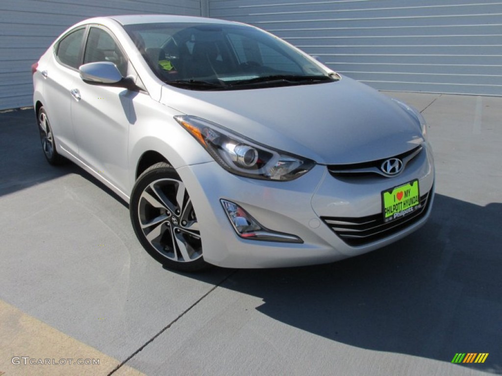 2015 Elantra Limited Sedan - Shimmering Air Silver / Gray photo #2
