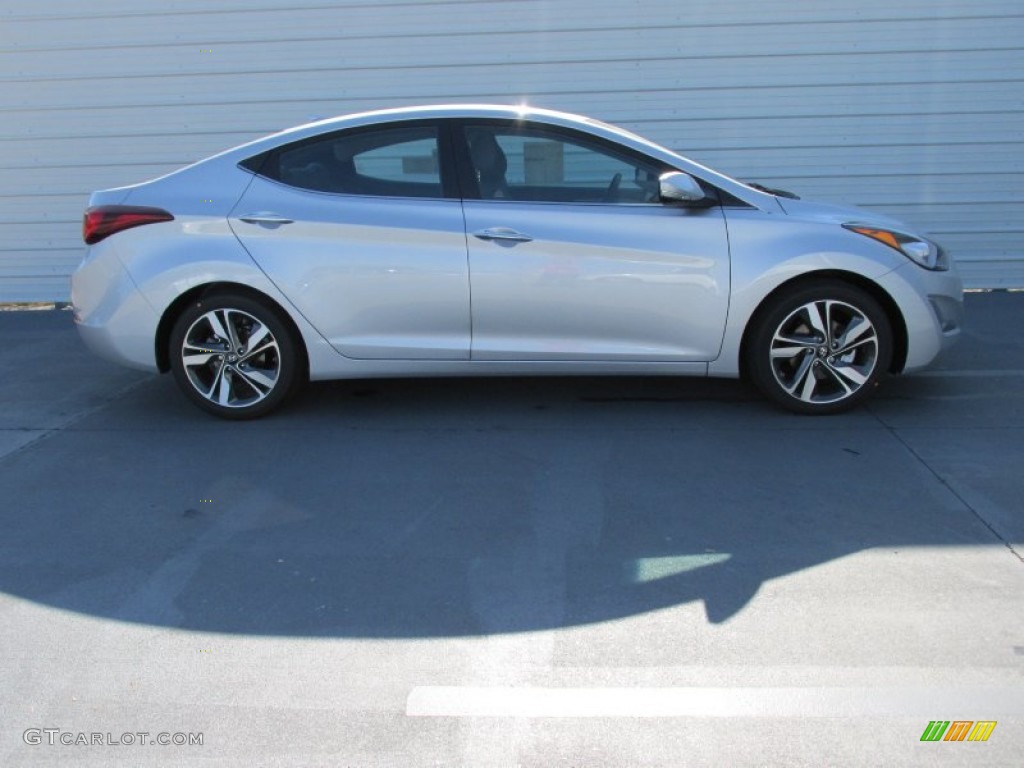 2015 Elantra Limited Sedan - Shimmering Air Silver / Gray photo #3