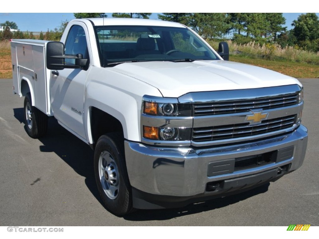 2015 Silverado 2500HD WT Regular Cab Utility - Summit White / Jet Black/Dark Ash photo #1