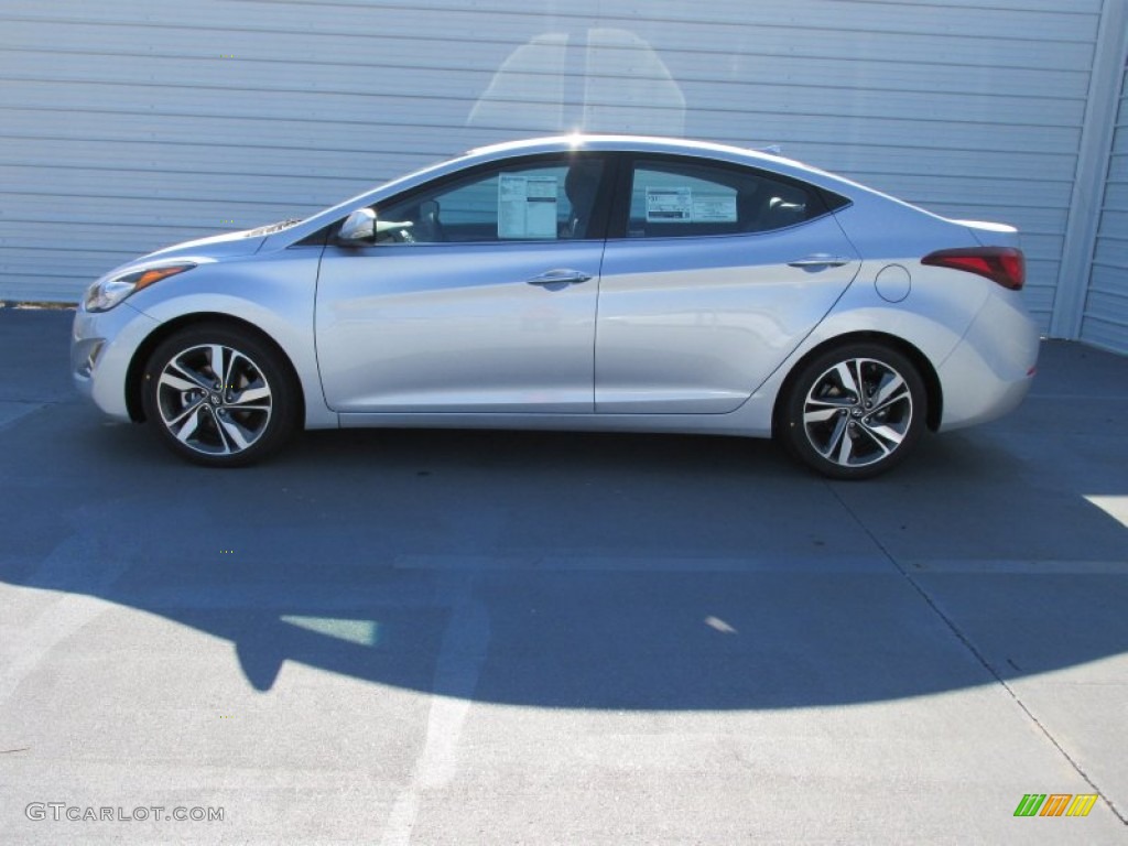 2015 Elantra Limited Sedan - Shimmering Air Silver / Gray photo #6