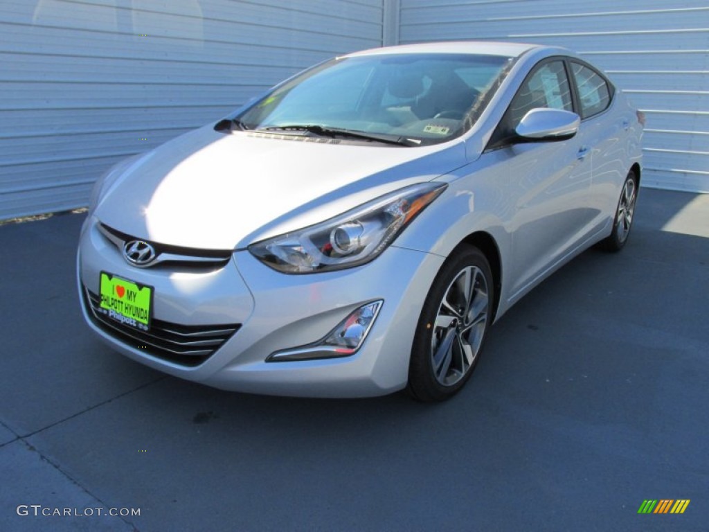 2015 Elantra Limited Sedan - Shimmering Air Silver / Gray photo #7