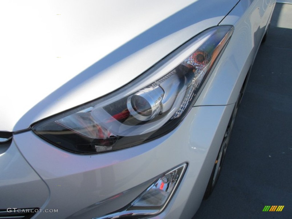 2015 Elantra Limited Sedan - Shimmering Air Silver / Gray photo #9