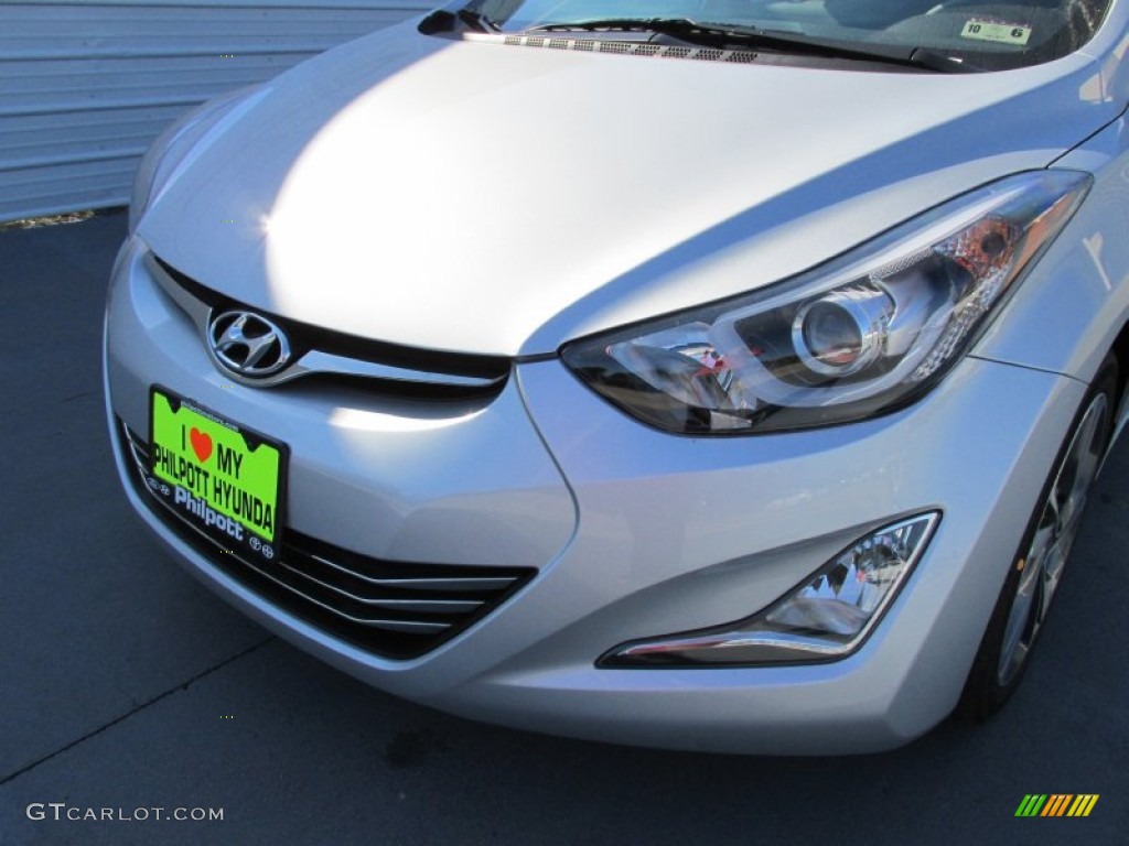 2015 Elantra Limited Sedan - Shimmering Air Silver / Gray photo #10