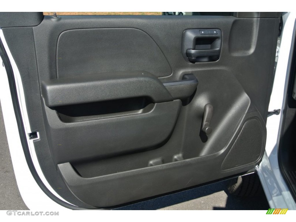 2015 Chevrolet Silverado 2500HD WT Regular Cab Utility Jet Black/Dark Ash Door Panel Photo #98413030
