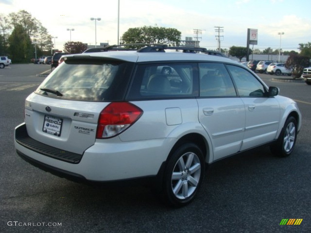 2008 Outback 2.5i Limited Wagon - Satin White Pearl / Warm Ivory photo #7