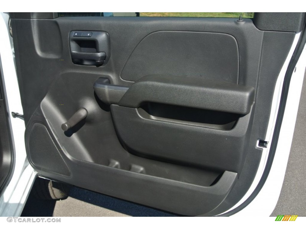 2015 Chevrolet Silverado 2500HD WT Regular Cab Utility Jet Black/Dark Ash Door Panel Photo #98413219