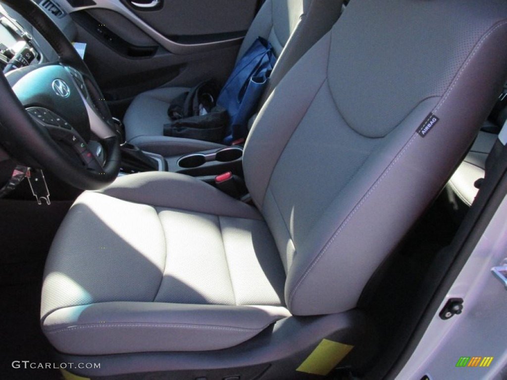 2015 Elantra Limited Sedan - Shimmering Air Silver / Gray photo #24