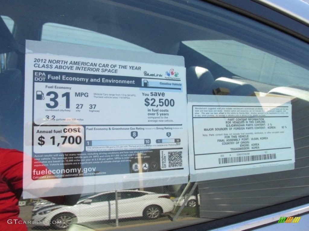 2015 Elantra Limited Sedan - Shimmering Air Silver / Gray photo #35