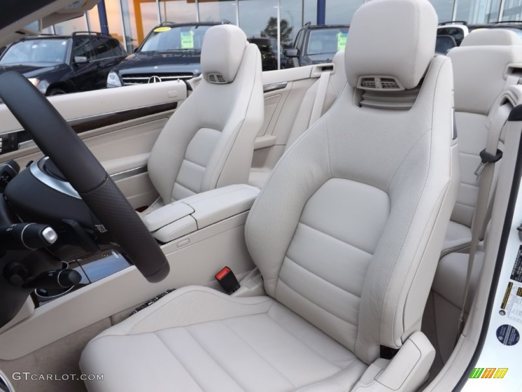 2014 E 350 Cabriolet - Diamond White Metallic / Silk Beige/Espresso Brown photo #9
