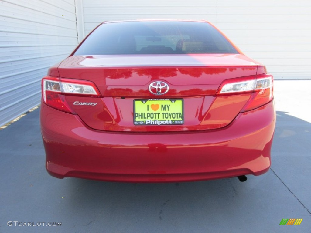 2014 Camry L - Barcelona Red Metallic / Ivory photo #5