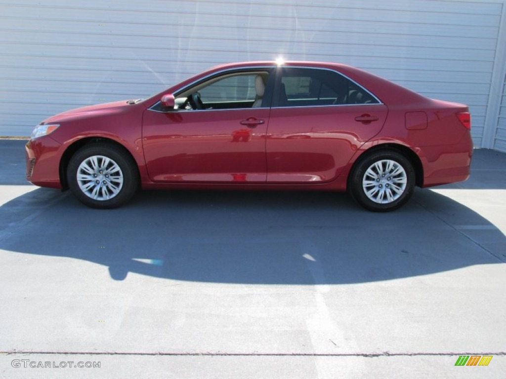 2014 Camry L - Barcelona Red Metallic / Ivory photo #6