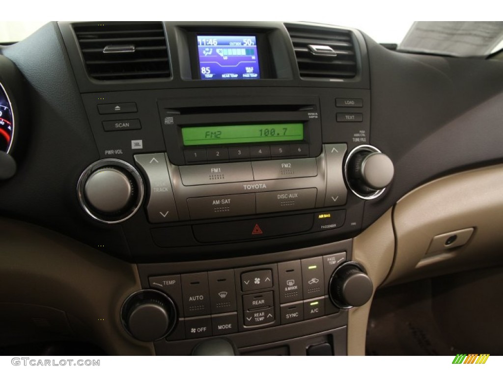 2009 Highlander Sport 4WD - Black / Sand Beige photo #8