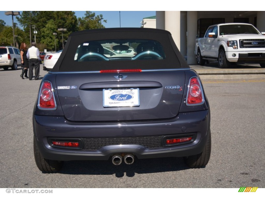 2014 Cooper S Convertible - Eclipse Gray Metallic / Carbon Black photo #4