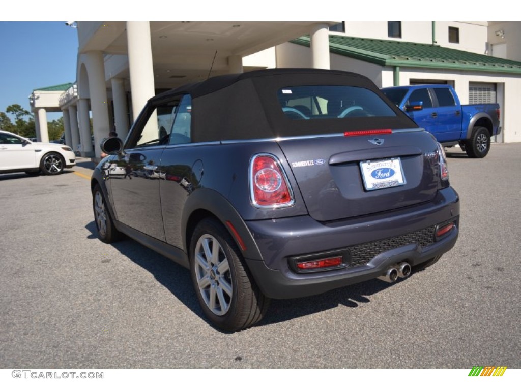 2014 Cooper S Convertible - Eclipse Gray Metallic / Carbon Black photo #5