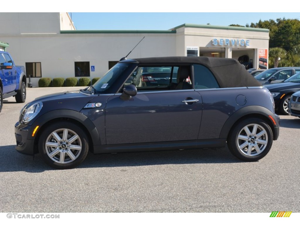 2014 Cooper S Convertible - Eclipse Gray Metallic / Carbon Black photo #6