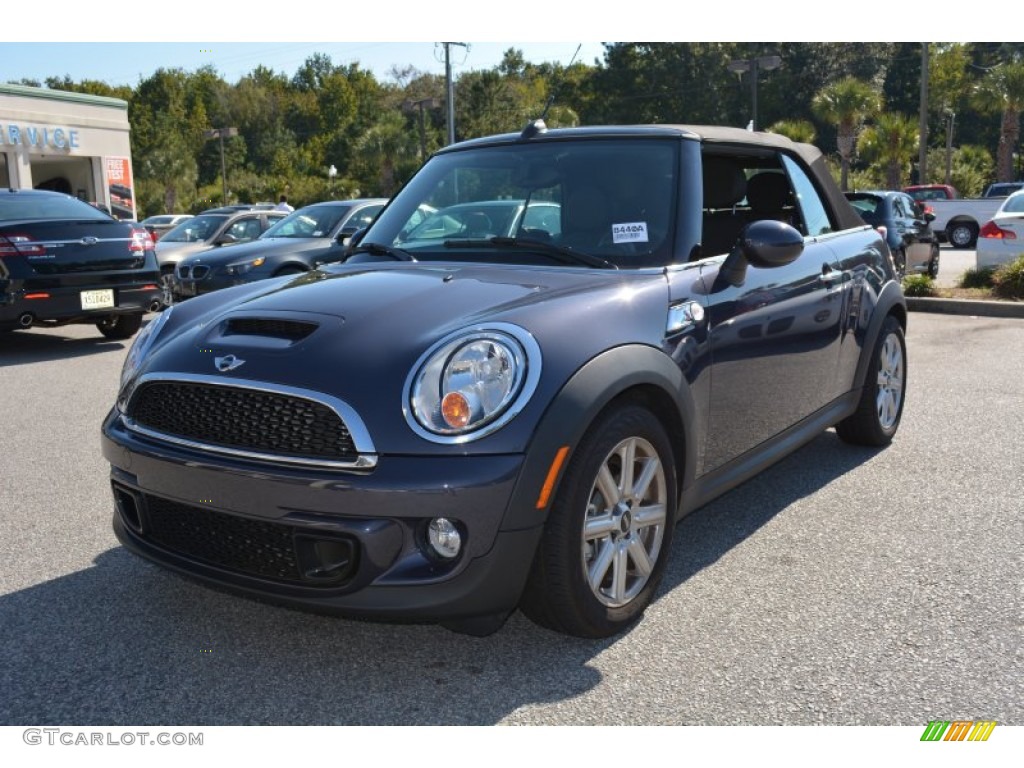 2014 Cooper S Convertible - Eclipse Gray Metallic / Carbon Black photo #7