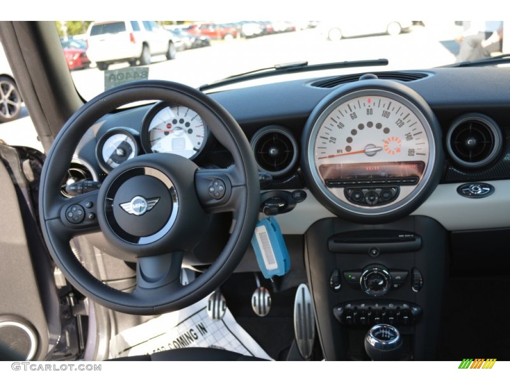 2014 Cooper S Convertible - Eclipse Gray Metallic / Carbon Black photo #12