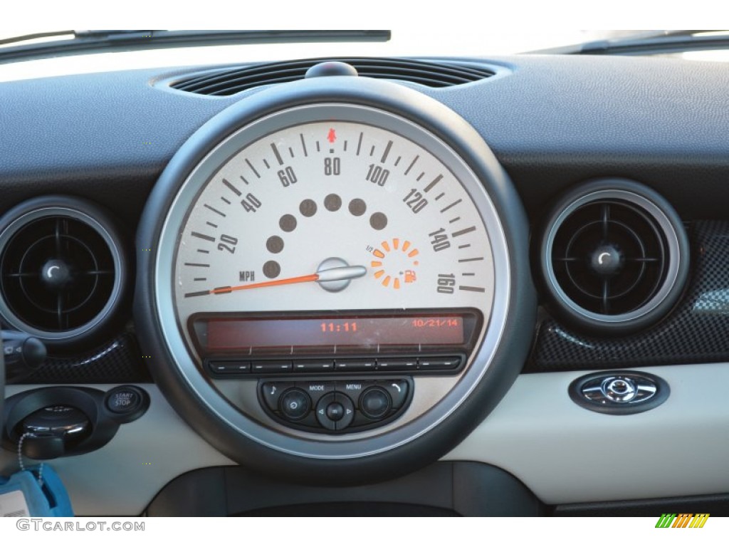 2014 Cooper S Convertible - Eclipse Gray Metallic / Carbon Black photo #13