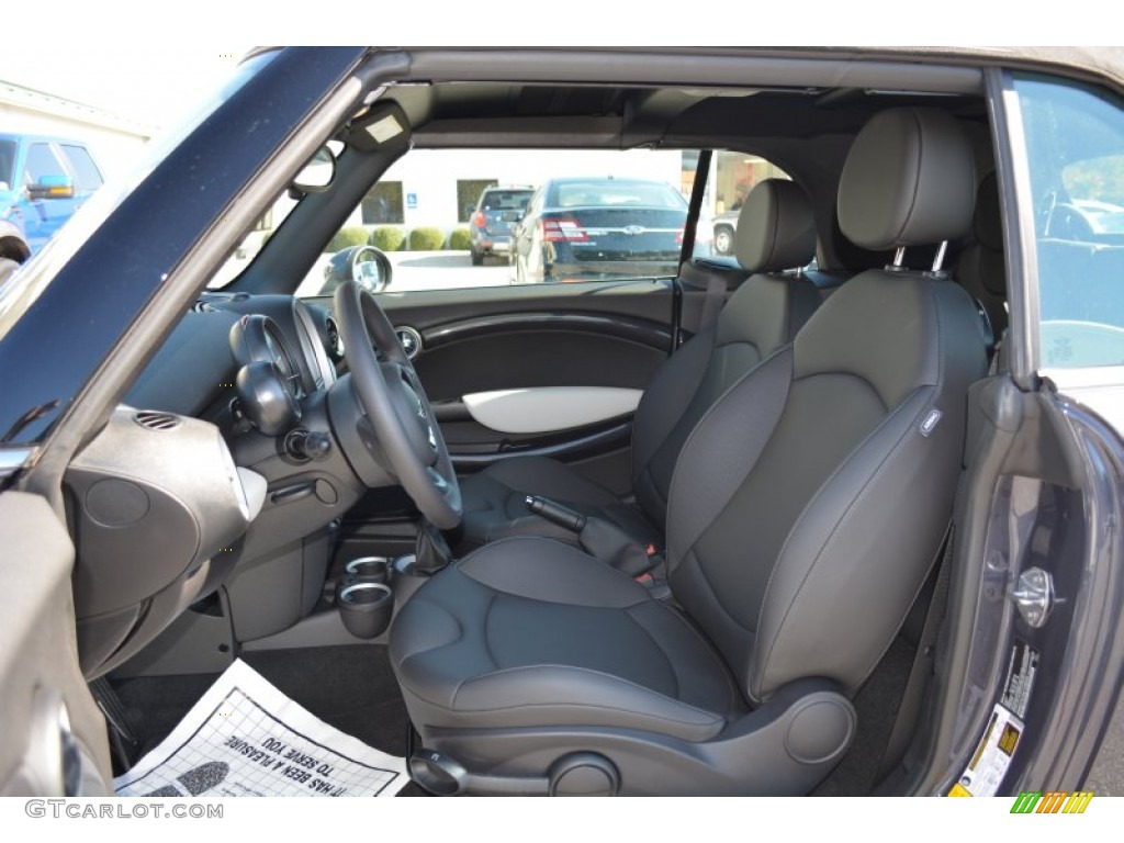 2014 Cooper S Convertible - Eclipse Gray Metallic / Carbon Black photo #14