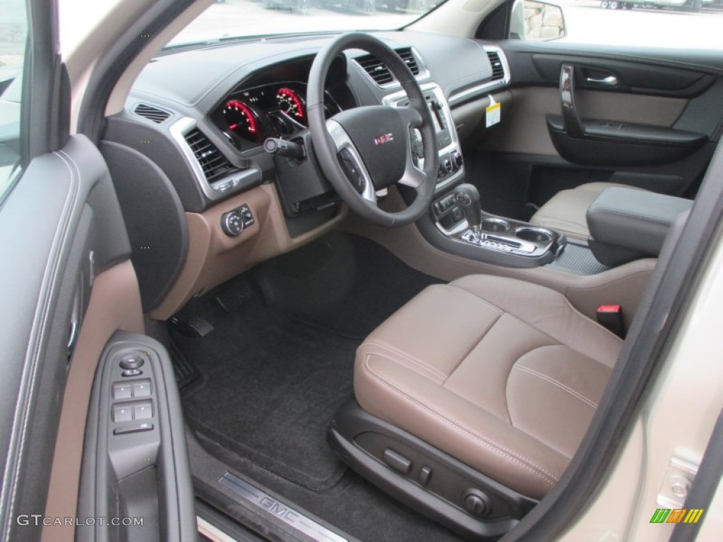 Dark Cashmere Interior 2015 GMC Acadia SLT Photo #98420632