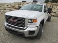 2015 Summit White GMC Sierra 3500HD Work Truck Crew Cab 4x4 Chassis  photo #2