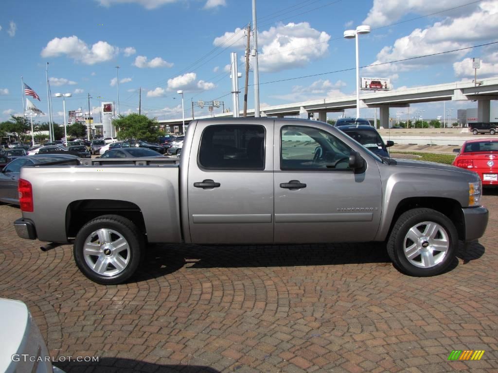 2008 Silverado 1500 LS Crew Cab - Graystone Metallic / Light Titanium/Ebony Accents photo #14