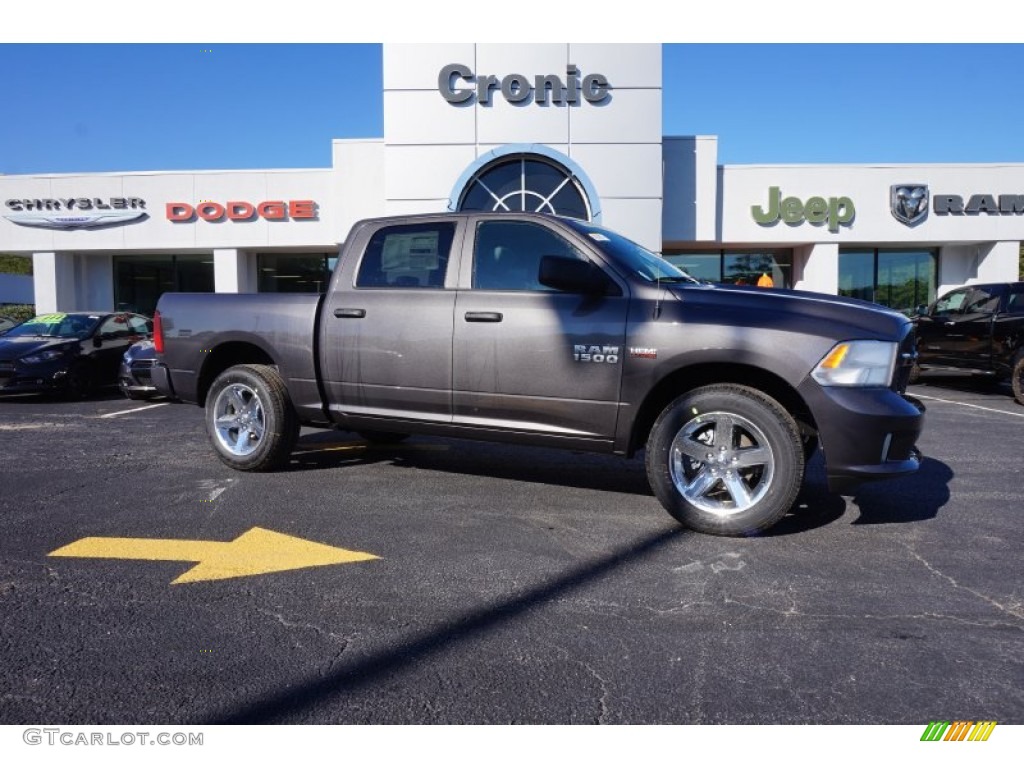 2014 1500 Express Crew Cab - Granite Crystal Metallic / Black/Diesel Gray photo #1