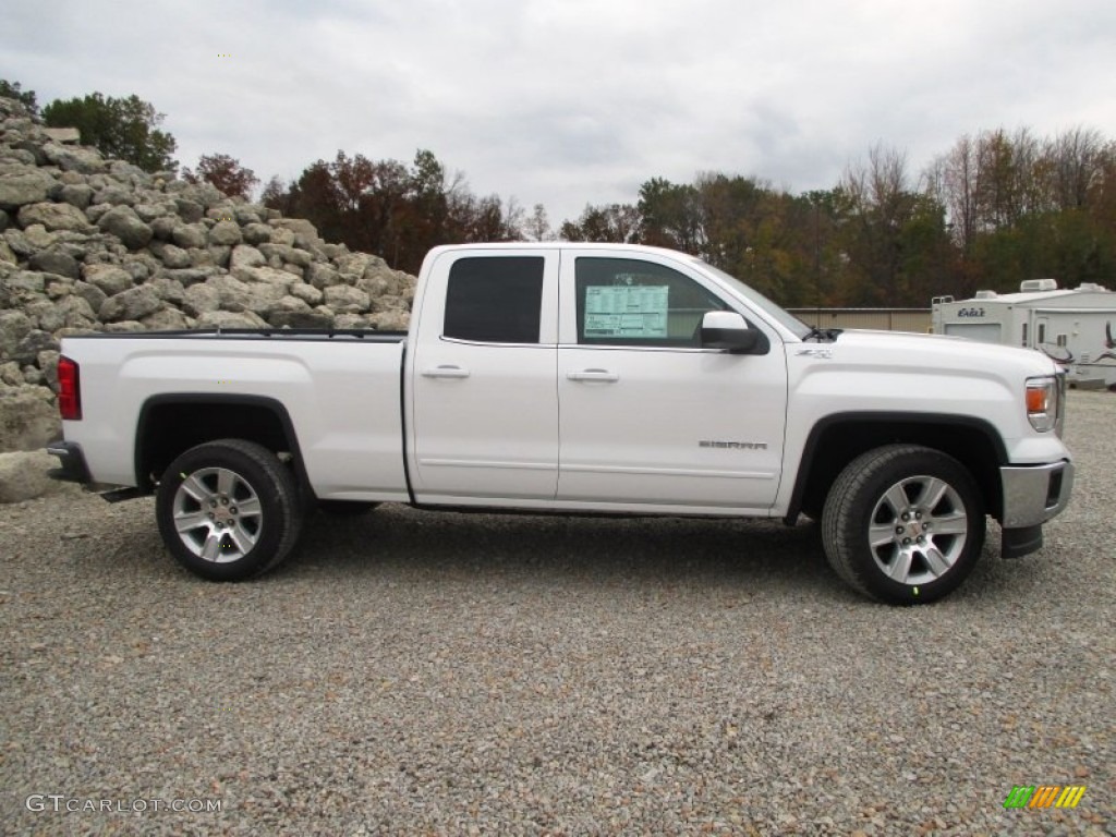 Summit White 2015 GMC Sierra 1500 SLE Double Cab 4x4 Exterior Photo #98422216