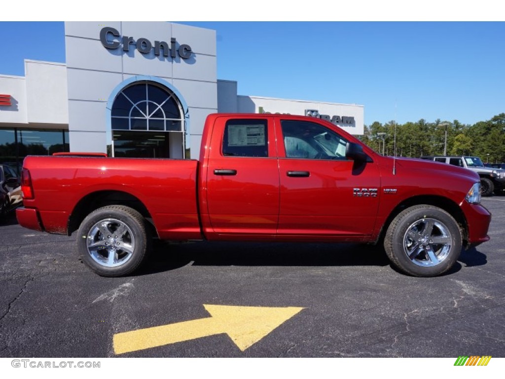 2014 1500 Express Quad Cab - Deep Cherry Red Crystal Pearl / Black/Diesel Gray photo #8