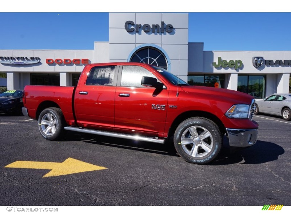 2014 1500 Big Horn Crew Cab - Deep Cherry Red Crystal Pearl / Black/Diesel Gray photo #1