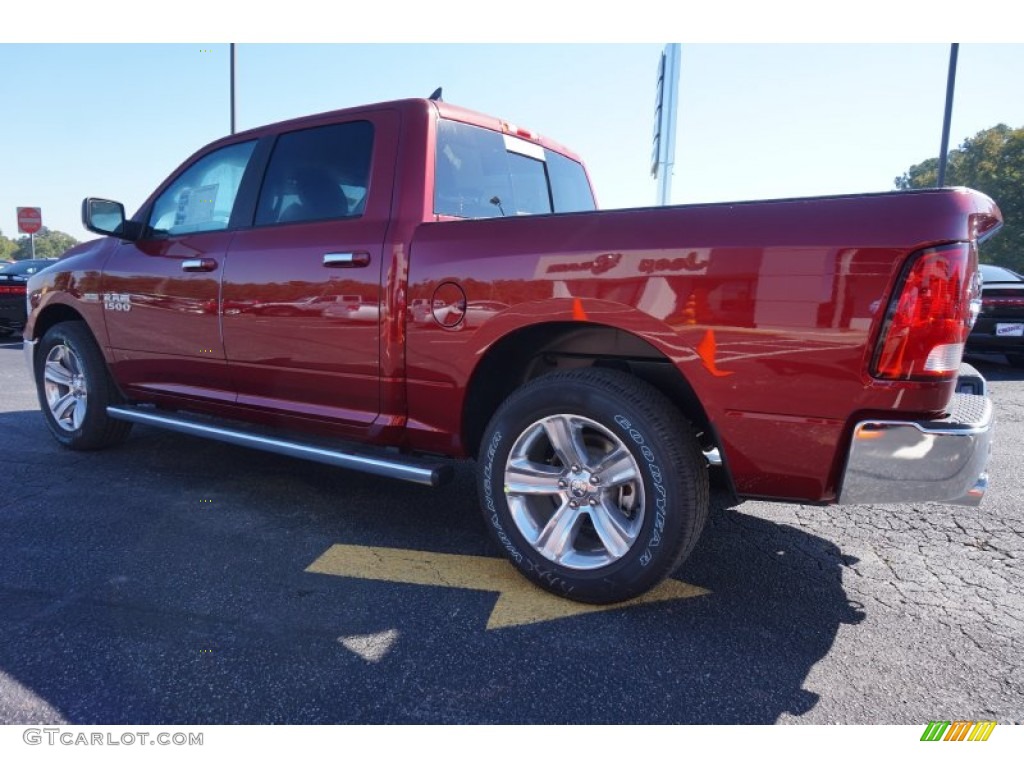 2014 1500 Big Horn Crew Cab - Deep Cherry Red Crystal Pearl / Black/Diesel Gray photo #5