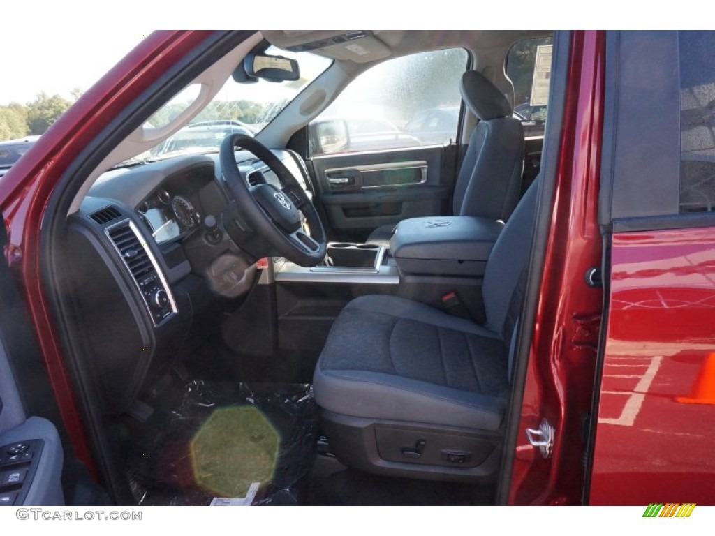 2014 1500 Big Horn Crew Cab - Deep Cherry Red Crystal Pearl / Black/Diesel Gray photo #9