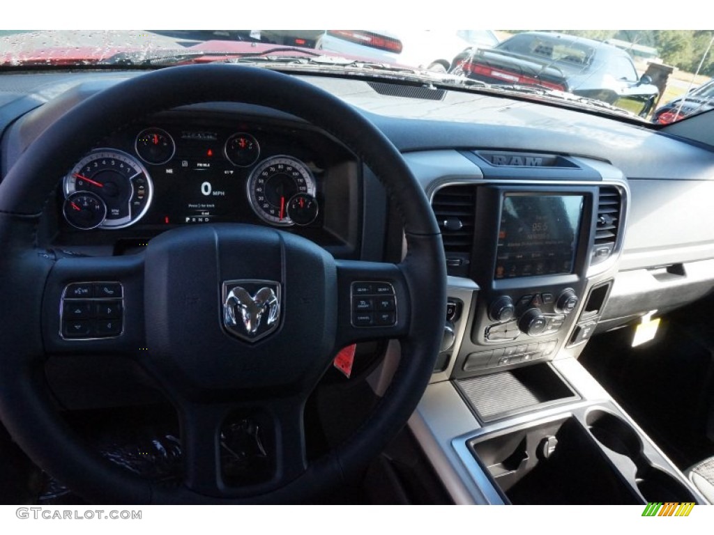 2014 1500 Big Horn Crew Cab - Deep Cherry Red Crystal Pearl / Black/Diesel Gray photo #10