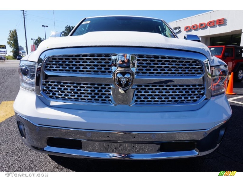 2014 1500 Laramie Crew Cab 4x4 - Bright White / Black photo #2