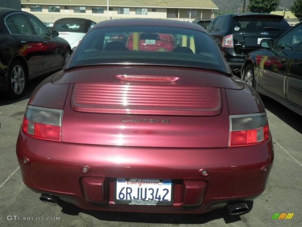 2000 911 Carrera Cabriolet - Arena Red Metallic / Black photo #6