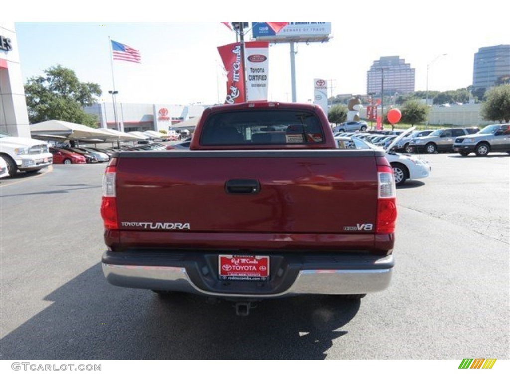 2005 Tundra SR5 Double Cab - Salsa Red Pearl / Taupe photo #6
