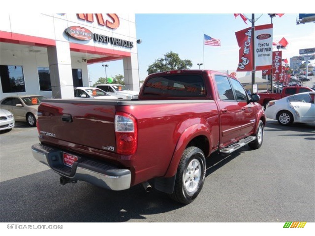 2005 Tundra SR5 Double Cab - Salsa Red Pearl / Taupe photo #7
