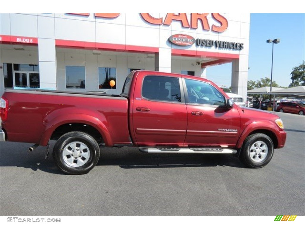 2005 Tundra SR5 Double Cab - Salsa Red Pearl / Taupe photo #8