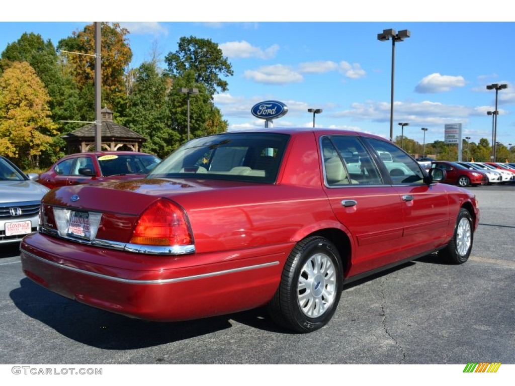 2003 Crown Victoria LX - Matador Red Metallic / Medium Parchment photo #3